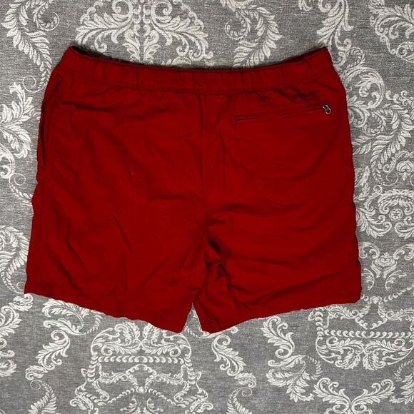 Columbia Men's Cargo Shorts L Red Mesh Lined with Belt Casual Summer - Picture 2 of 6